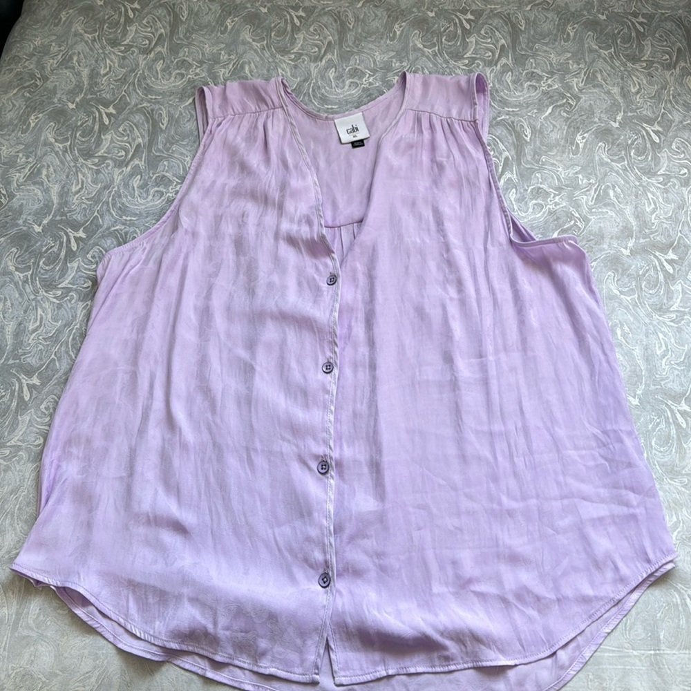 Cabi Lavender Dress Shirt XL - Picture 4 of 8